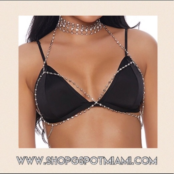 Jewelry - Silver Bra & Choker Set